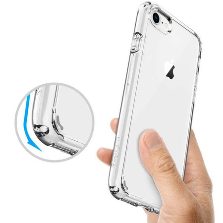 Spigen Ultra Hybrid - Hülle für iPhone SE 2022 / SE 2020 / 8 / 7 (Transparent)