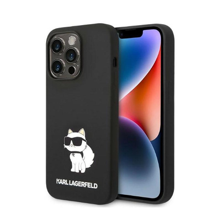 Karl Lagerfeld Silikonové pouzdro NFT Choupette - iPhone 14 Pro (černé)
