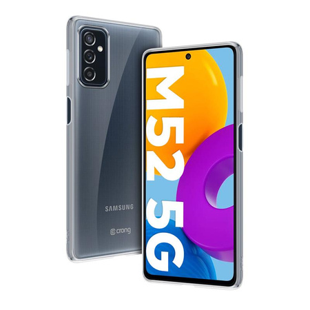 Crong Crystal Slim Hülle - Samsung Galaxy M52 5G Gehäuse (Transparent)