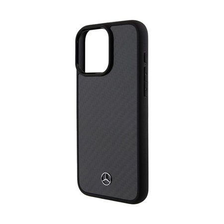 Mercedes Carbon Fiber Dynamic - Tasche iPhone 15 Pro Max (Schwarz)