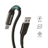 Crong Armor Link - 60W PD 3A USB-A na USB-C kabel 25cm (černý)