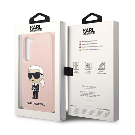 Karl Lagerfeld Silicone NFT Ikonik - Samsung Galaxy S23 Case (pink)