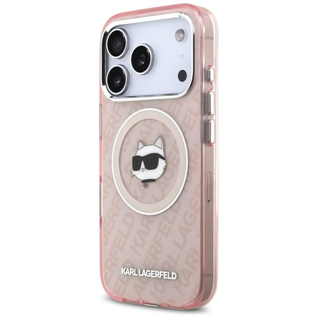 Karl Lagerfeld IML Choupette Head Logo MagSafe - Case for iPhone 17 Pro Max (pink)