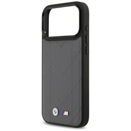 Custodia MagSafe con logo trapuntato BMW M per iPhone 17 Pro Max (antracite)