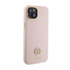 Silikonové pouzdro Guess Logo Strass 4G - iPhone 15 (růžové)