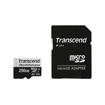 Transcend Memory Micro SDXC - 256 GB UHS-1 U3 V30 125/160 MB/s Speicherkarte mit Adapter