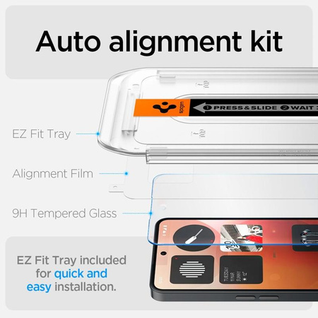 Spigen GLAS.TR EZ FIT - Verre trempé pour Nothing Phone 3a / 3a Pro