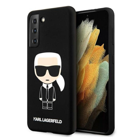 Karl Lagerfeld Fullbody Silicone Iconic - Coque Samsung Galaxy S21+ (Noir)