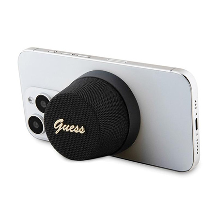 Guess Magnetic Script Metal Logo - Enceinte Bluetooth V5.3 (noir)