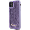 Guess Paillettenschrift Metall - iPhone 11 Hülle (lila)