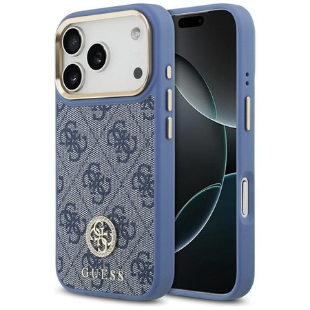 Guess 4G Strass Logo MagSafe - Case iPhone 17 Pro (Blue)