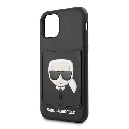 Karl Lagerfeld CardSlot - iPhone 11 case with card pocket (Black)