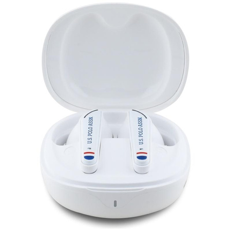 US Polo Assn DH Logo - Casque TWS + étui de chargement (blanc)