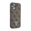 Guess Crossbody 4G Metal Logo - Coque iPhone 12 / iPhone 12 Pro (marron)