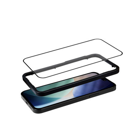 SZKŁO HARTOWANE NA EKRAN DO IPHONE 17 PRO Z RAMKĄ Crong Armour OCHRONNE 