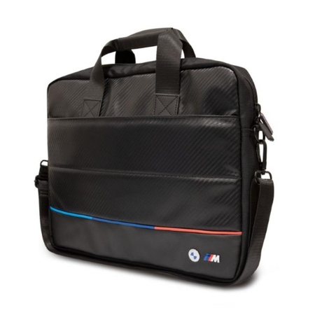 BMW Carbon Tricolor - Sacoche pour ordinateur portable 16" (noir)