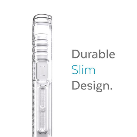 Speck Presidio Perfect-Clear with Grips - iPhone 13 Case with MICROBAN Coating (Clear)