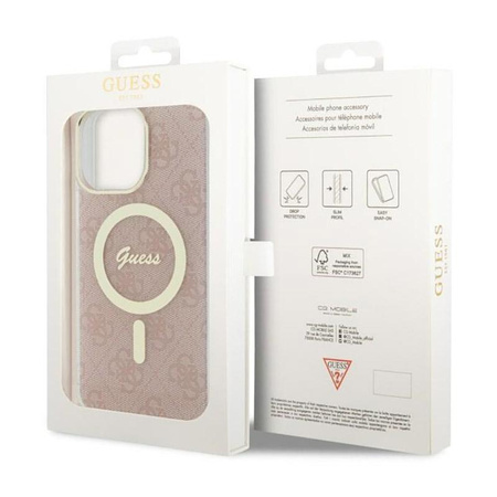 Guess 4G MagSafe - Case for iPhone 14 Pro Max (Pink)
