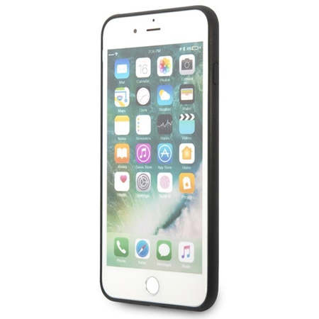 Karl Lagerfeld Saffiano Karl & Choupette Heads - Hülle für iPhone 8 Plus / 7 Plus (Schwarz)