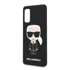 Pouzdro Karl Lagerfeld Fullbody Silicone Iconic - Samsung Galaxy S20 (černé)