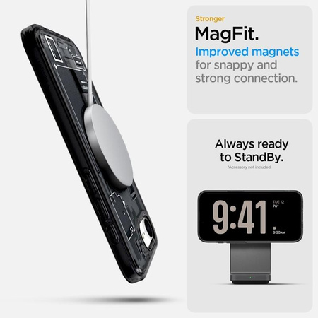 Spigen Ultra Hybrid MagSafe - pouzdro pro iPhone 16e (Zero One Black)