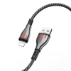 Borofone Highway - Câble de connexion USB vers Lightning 1,2 m (noir/gris)