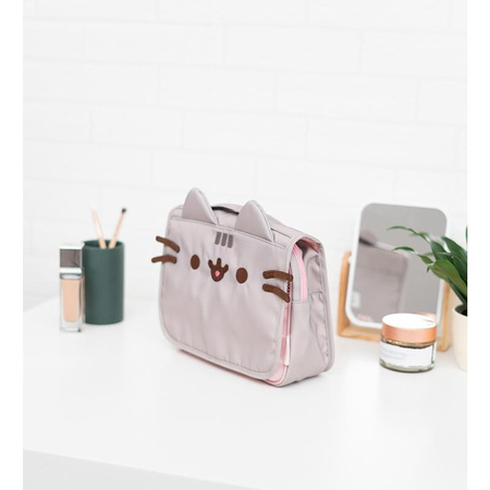 KOSMETYCZKA PODRÓŻNA PUSHEEN Z HACZYKIEM DLA DZIECI Z PRZEGRÓDKAMI KOT