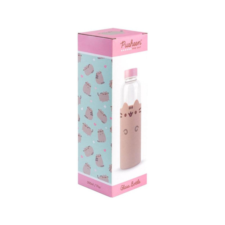 Pusheen - Skleněná láhev na vodu 500 ml