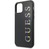 Guess Double Layer Glitter Case Logo Multicolor - iPhone 11 Case (Black/Multicolor)