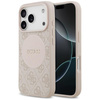 ETUI DO IPHONE 17 PRO do MAGSAFE GUESS ORYGINALNE RÓŻOWE SKÓRZANE MODNE