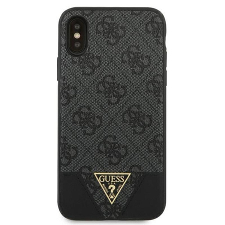 Guess 4G Triangle Kollektion - iPhone Xs / X Tasche (grau)