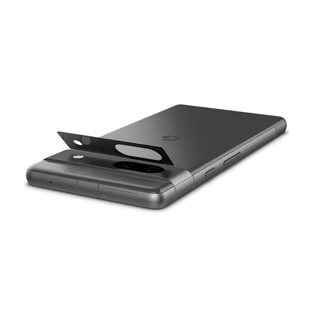Spigen Optik.TR EZ Fit Camera Lens Protector 2-Pack - ochranné sklo objektivu pro Google Pixel 7A (2 ks) (černá)