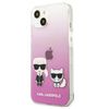 Karl Lagerfeld Ikonik & Choupette - pouzdro pro iPhone 13 (růžové)