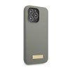 Guess Silikon Logo Platte MagSafe - iPhone 13 Pro Max Hülle (grau)