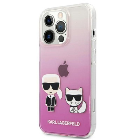 Karl Lagerfeld Ikonik & Choupette - iPhone 13 Pro Max Case (pink)
