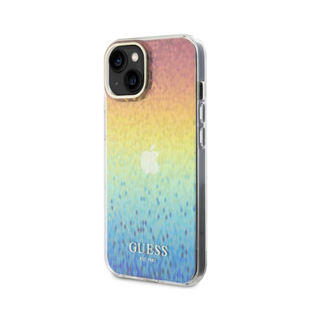 Guess IML Faceted Mirror Disco Iridescent - iPhone 15 Case (Iridescent)