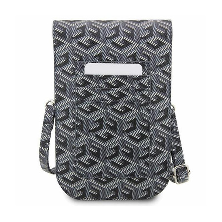 Guess GCube Stripe Phone Bag - Tasche mit Smartphone-Fach (schwarz)