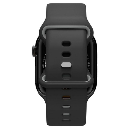 PASEK SILIKONOWY DO APPLE WATCH ULTRA SE 10 9 8 | 44 45 46 49 CZARNY SPIGEN