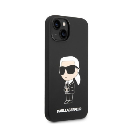 Karl Lagerfeld Silicone Ikonik MagSafe - iPhone 15 Plus / 14 Plus Case (noir)