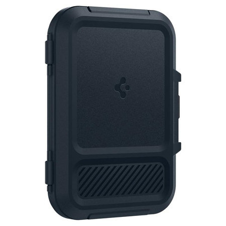 Spigen Lock Fit MagSafe - Magnetische Brieftasche (Metall Schiefer)