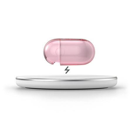 Speck Presidio Clear - Apple AirPods 3 Gehäuse mit antimikrobiellem Microban Schutz (Icy Pink)