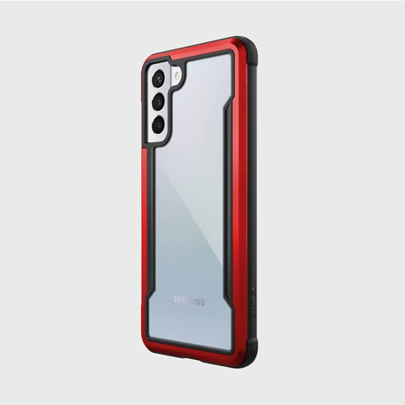 X-Doria Raptic Shield - Etui aluminiowe Samsung Galaxy S21+ (Antimicrobial protection) (Red)