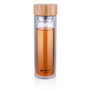 GLASS WATER BOTTLE WITH BPA FREE FILTER, for Tea, Case, Alpina, 450ml