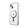 Speck Gemshell Grip + MagSafe - Coque pour iPhone 16e / iPhone 15 / iPhone 14 / iPhone 13 (Transparent / Finition Chrome)