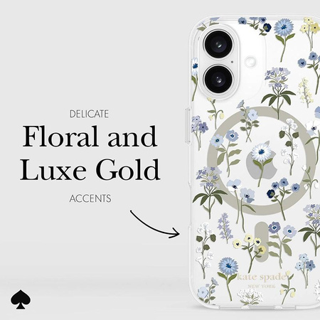 Kate Spade New York Protective MagSafe - Case for iPhone 16 (Precious Bloom)