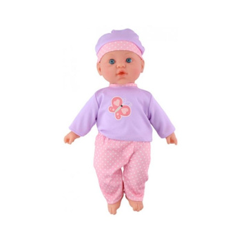 Mon bébé et moi - Poupée interactive 41 cm, 6 sons (violet et rose)