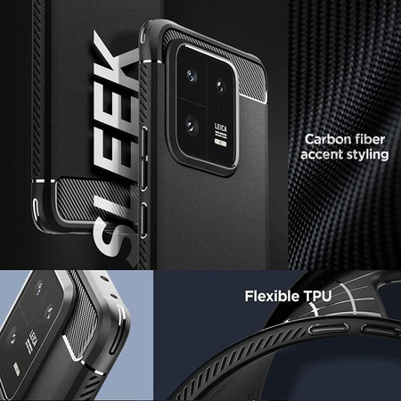 Spigen Rugged Armor - Gehäuse für Xiaomi 13 Pro (Schwarz)