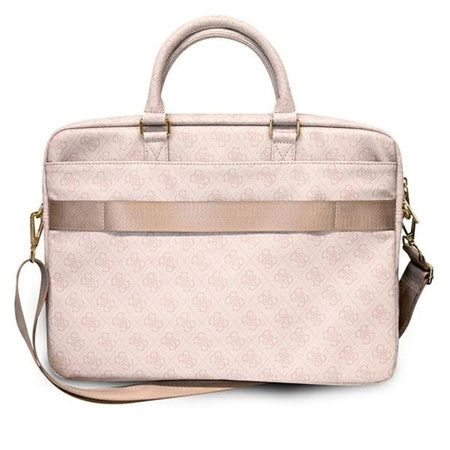 Guess 4G Big Metal Logo Computer Bag - 15" / 16" Notebook Bag (pink)