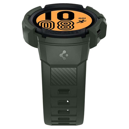 Spigen Rugged Armor Pro - Strap + Case for Samsung Galaxy Watch 4 / 5 44 mm (Green/Black)