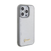 Guess Sequin Script Metal - Coque iPhone 15 Pro Max (argent)